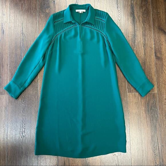 GERARD DAREL Daena Openwork Detail Dress In Green SZ 38/6 - Picture 3 of 10